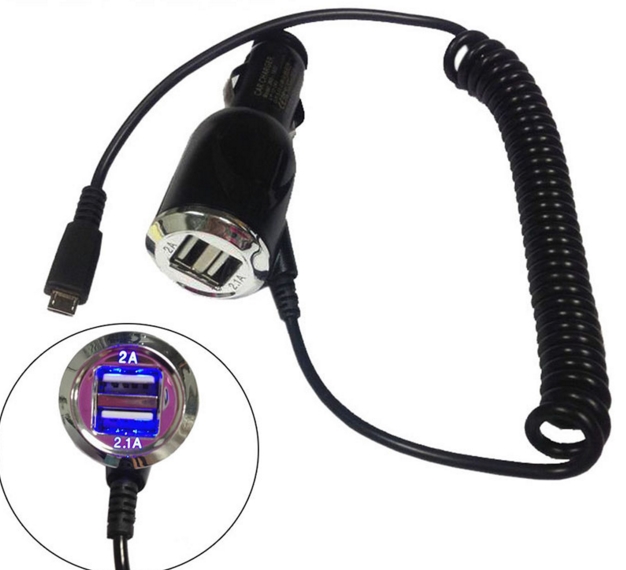 Car Cigarette Charger Adapter Micro USB For iPad iPhone 5S